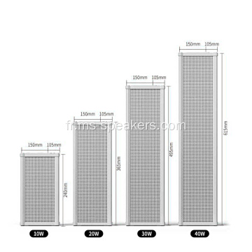 Haut-parleur de colonne du système PA extérieur HIFI de haute qualité